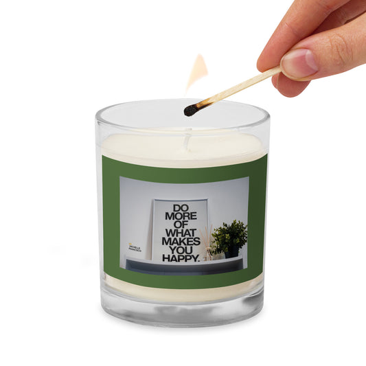 Happiness Glass Jar Soy Wax Candle - Michelle Francisco