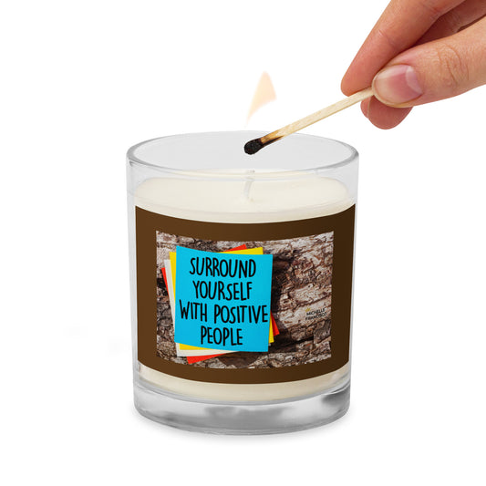 Positive People Glass Jar Soy Wax Candle - Michelle Francisco