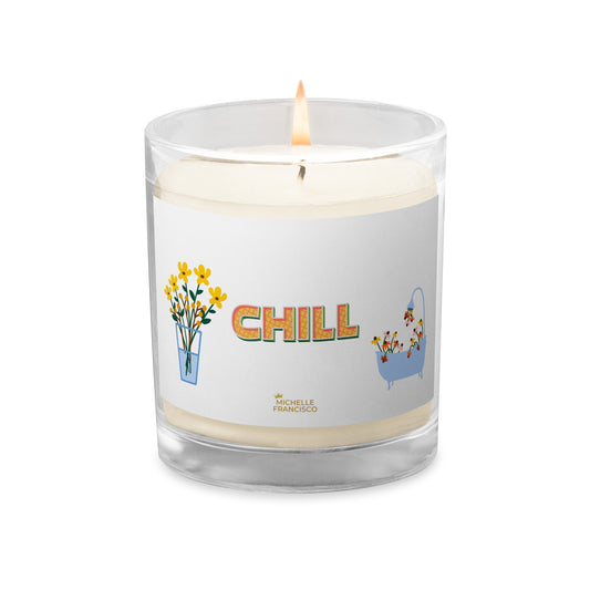 Chill Glass Jar Soy Wax Candle - Michelle Francisco