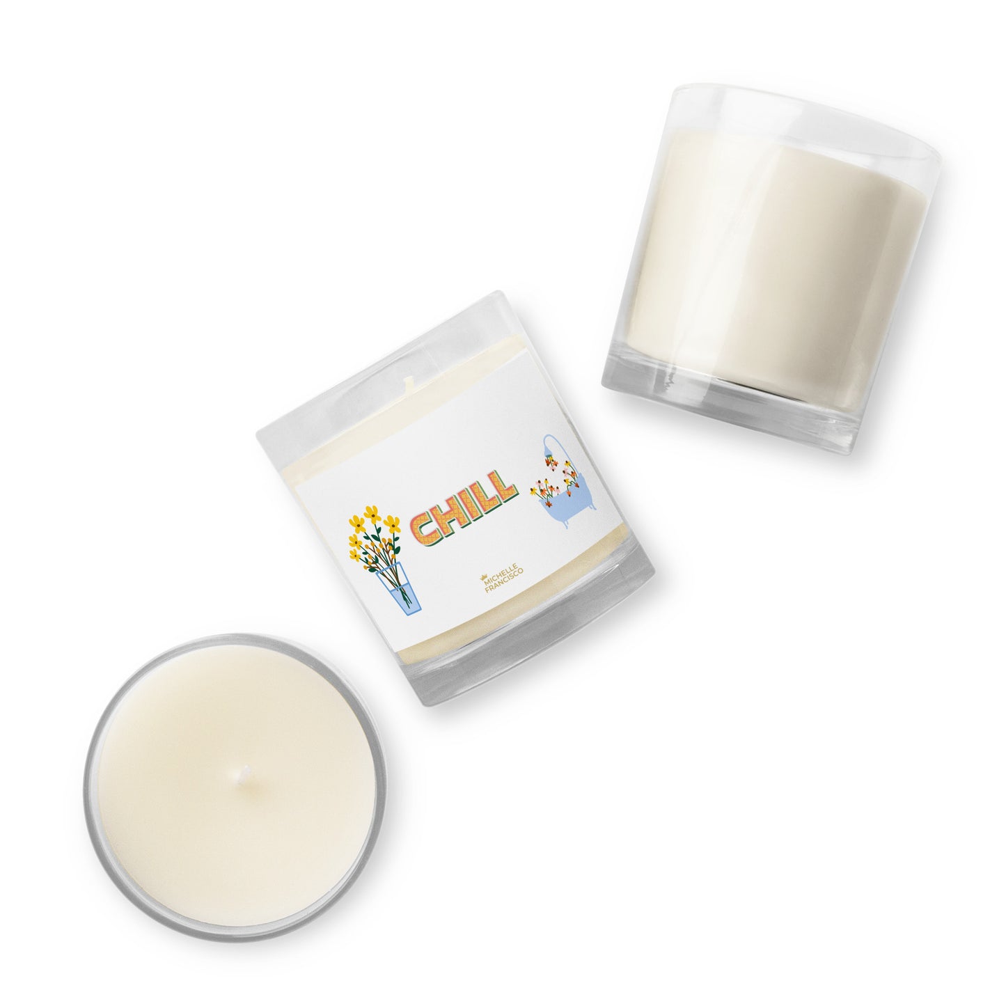 Chill Glass Jar Soy Wax Candle