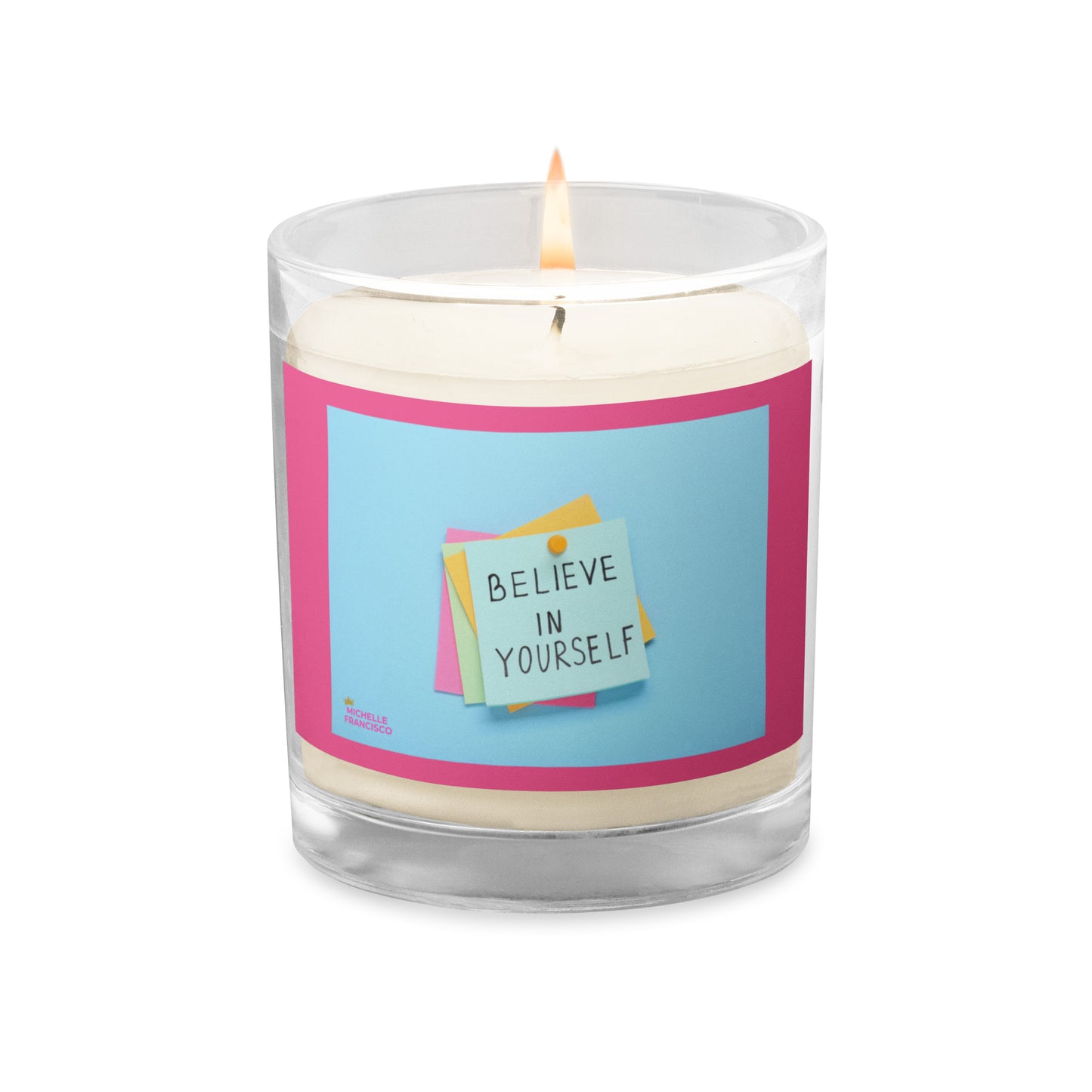 Believe Glass Jar Soy Wax Candle
