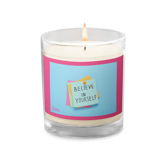 Believe Glass Jar Soy Wax Candle - Michelle Francisco