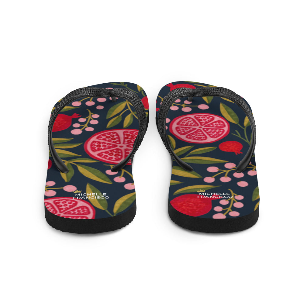 Pomegranate Flip-Flops