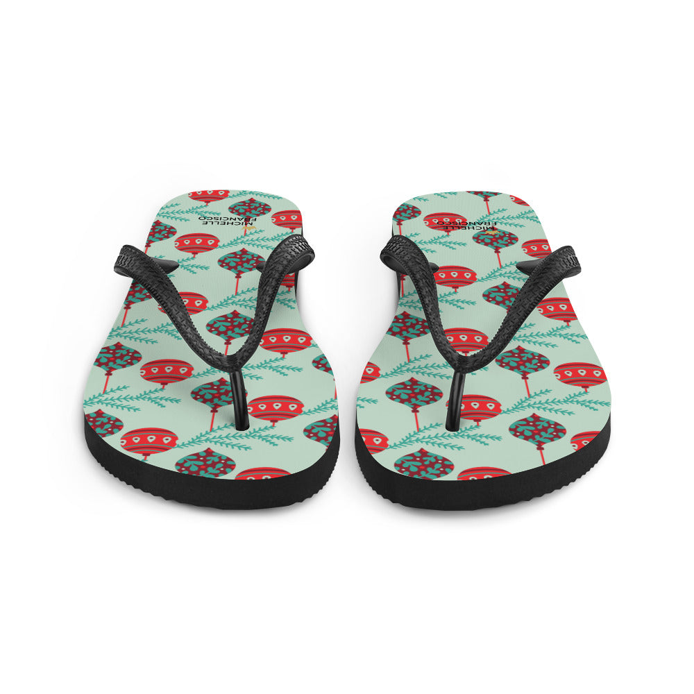 Edgewater Christmas Tree Branch with Ornaments Flip-Flops