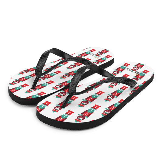 White Nutcracker Flip-Flops - Michelle Francisco