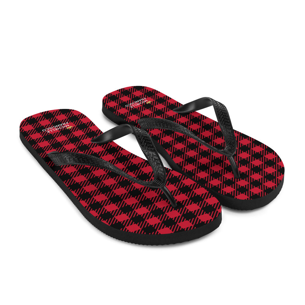 Excited For Christmas Flip-Flops