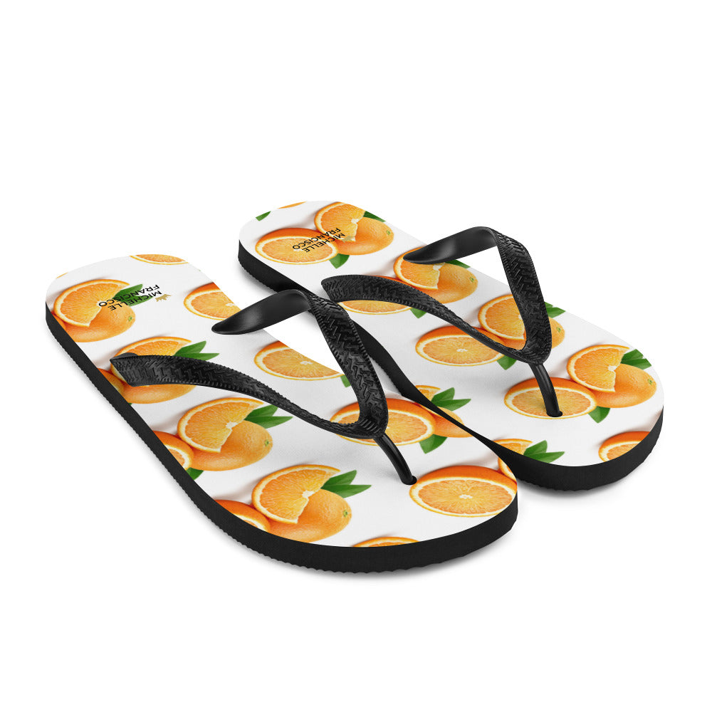 Orange Is Life Flip-Flops