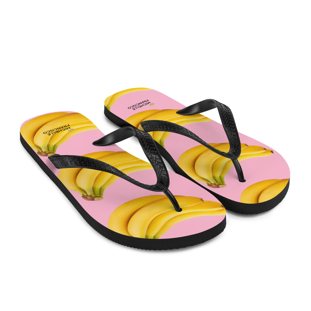 Pinky Bananas Flip-Flops
