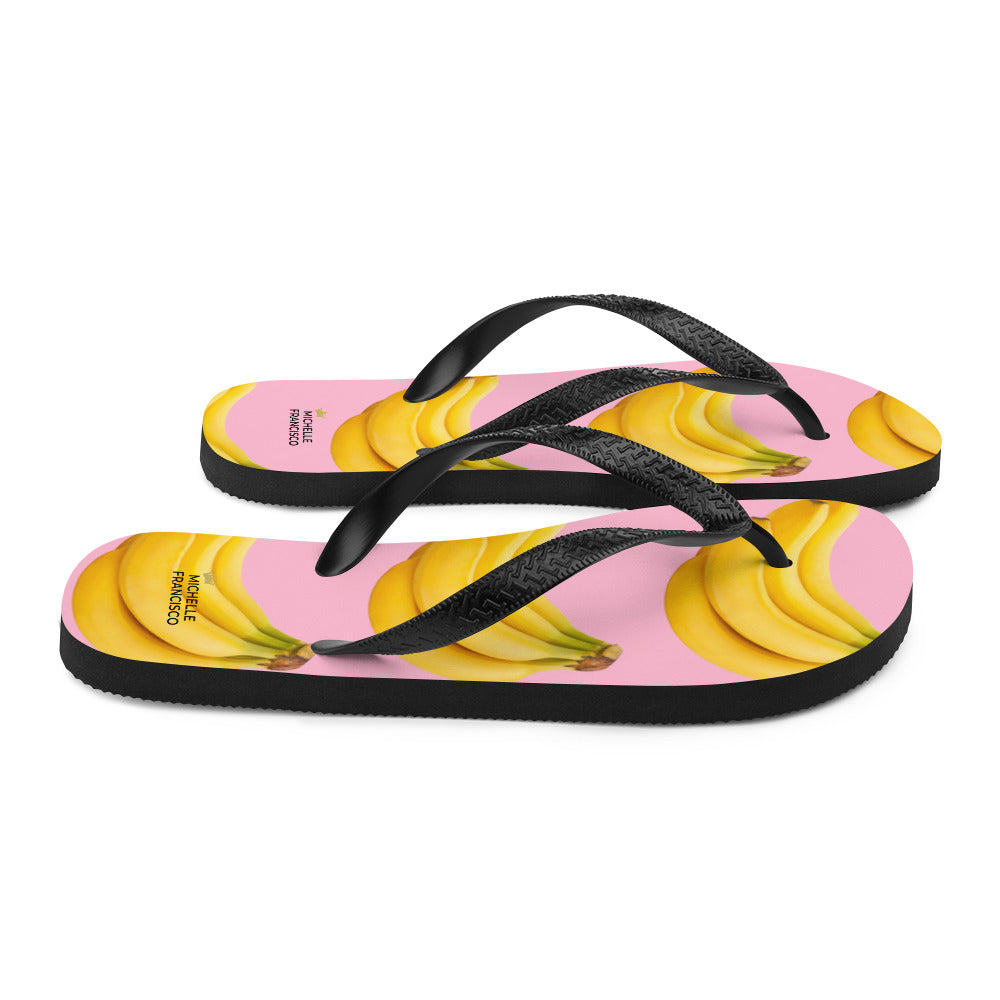 Pinky Bananas Flip-Flops - Michelle Francisco