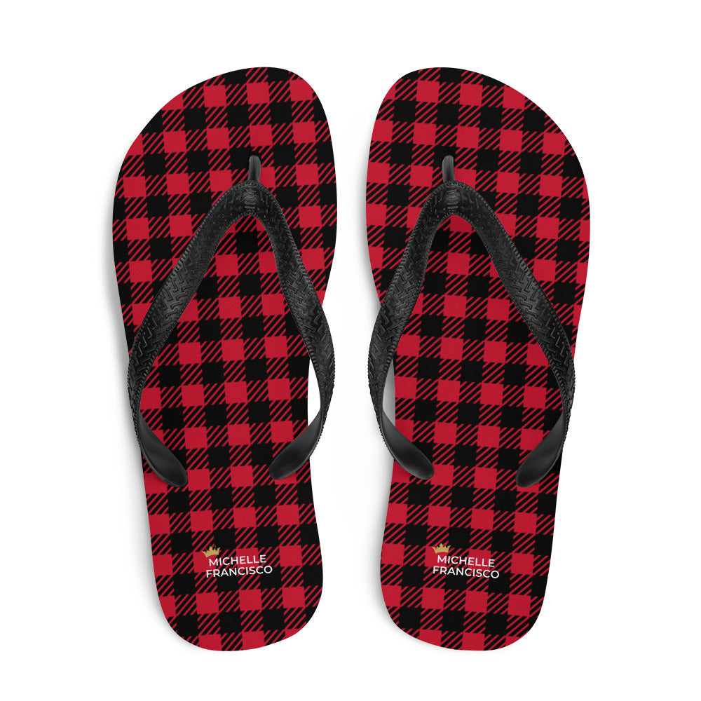 Excited For Christmas Flip-Flops