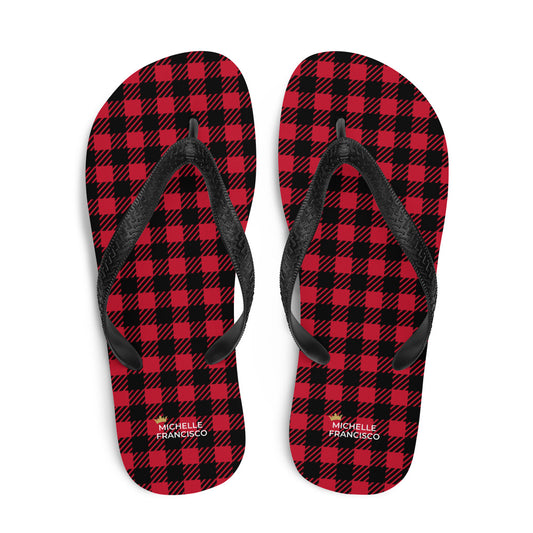 Excited For Christmas Flip-Flops - Michelle Francisco