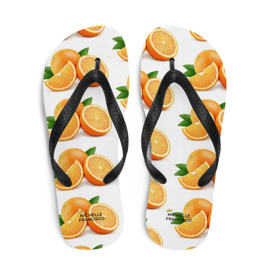 Orange Is Life Flip-Flops - Michelle Francisco