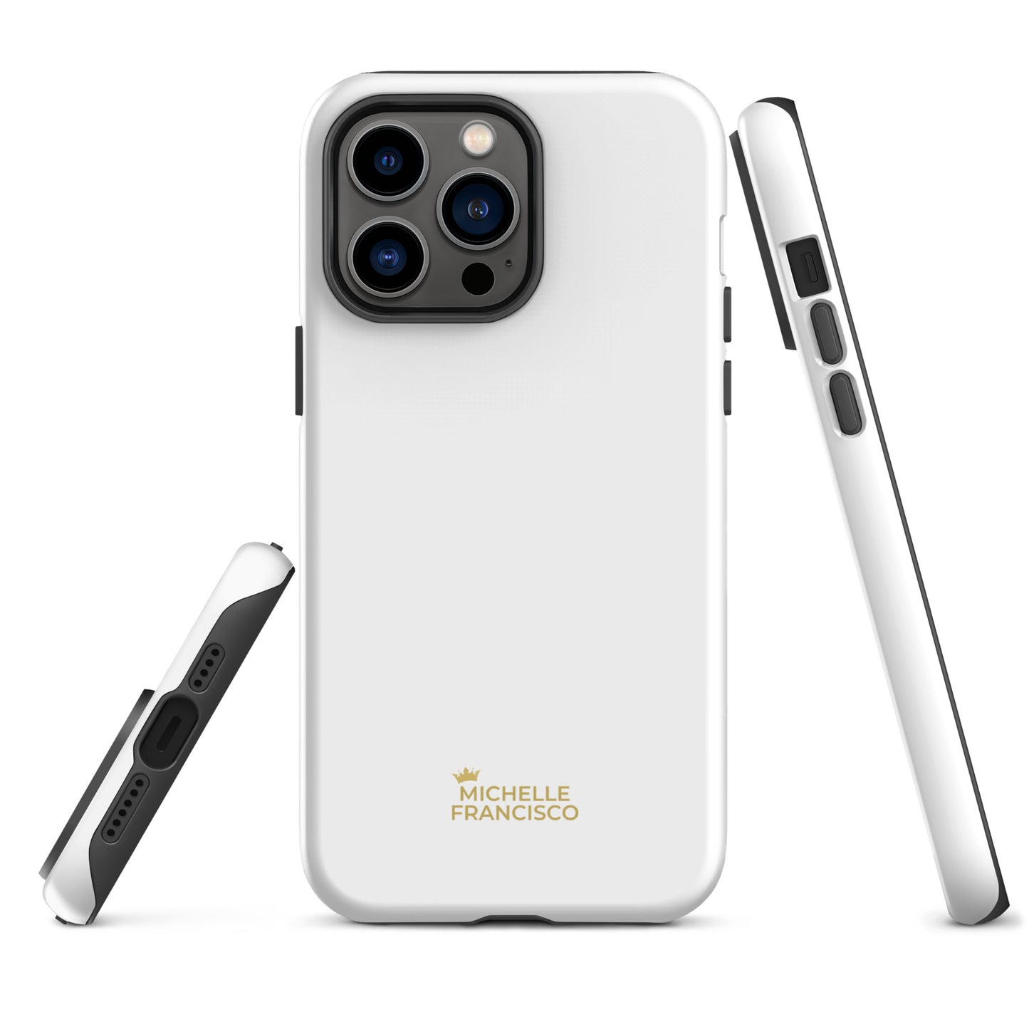 White Tough Case for iPhone® - Michelle Francisco