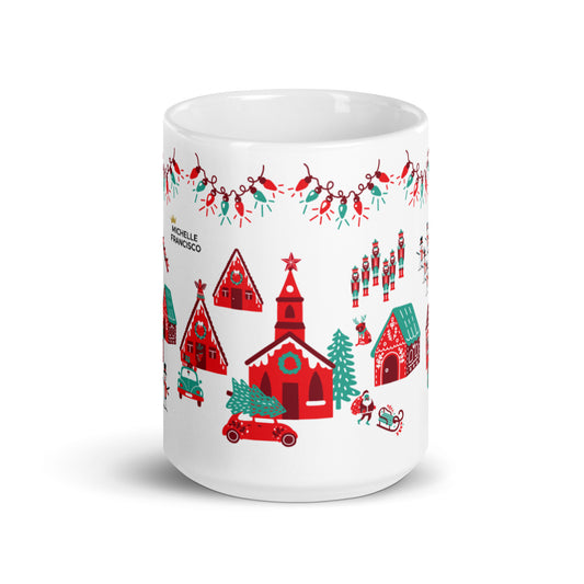 Dominic's Christmas Village Mug - Michelle Francisco