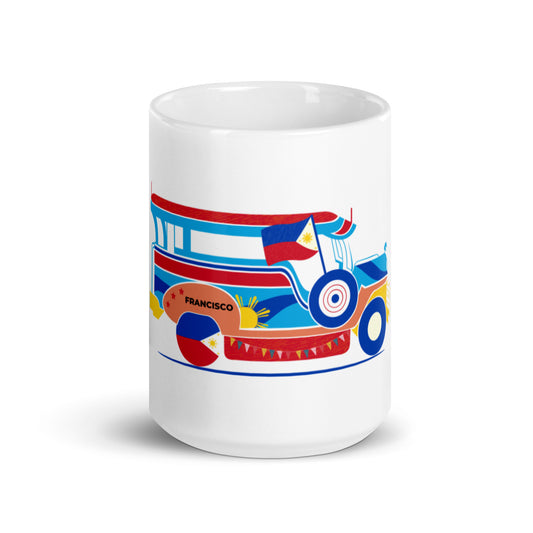 Francisco Jeepney with PH Flag Mug - Michelle Francisco