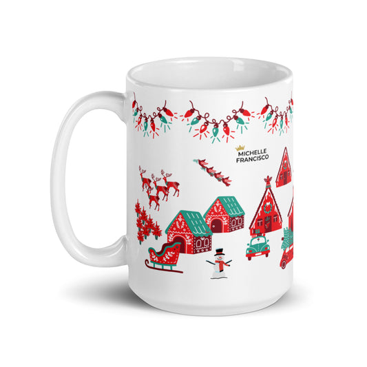 Dominic's Christmas Village Mug - Michelle Francisco