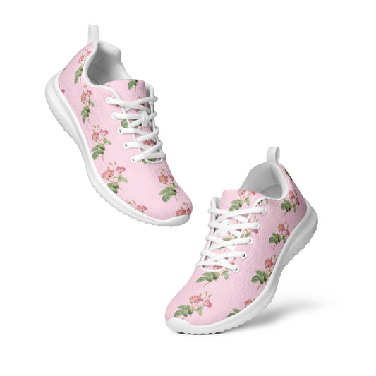 Women’s Pink Flowers Athletic Shoes