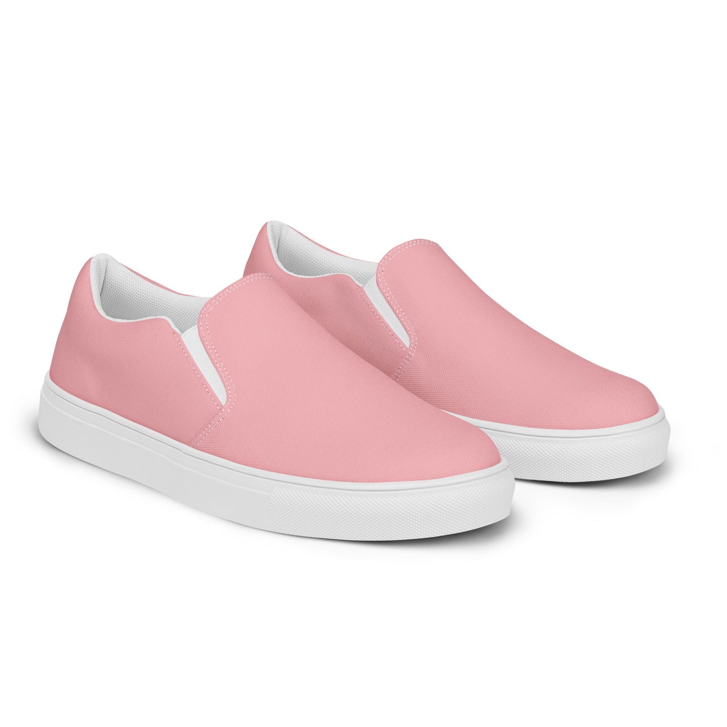 Women’s Light Pink Slip-on Canvas Shoes - Michelle Francisco