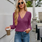 V-Neck Long Sleeve T-Shirt