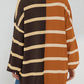 Striped Round Neck Long Sleeve Sweater