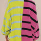 Striped Round Neck Long Sleeve Sweater