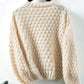 Cable-Knit Round Neck Long Sleeve Sweater