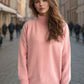 Solid Color Turtleneck Long Sleeve Sweater