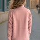 Solid Color Turtleneck Long Sleeve Sweater