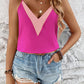 Contrast V-Neck Cami