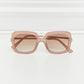 Square Metal-Plastic Hybrid Temple Sunglasses