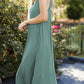 Full Size V-Neck Midi Tank Dress