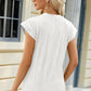 Round Neck Cap Sleeve T-Shirt