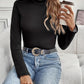 Mock Neck Long Sleeve T-Shirt