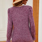 Square Neck Flounce Sleeve T-Shirt