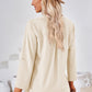 Notched Roll-Tab Sleeve T-Shirt