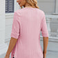 Eyelet Half Sleeve T-Shirt