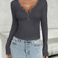 V-Neck Long Sleeve T-Shirt