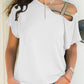 Asymmetrical Neck Short Sleeve T-Shirt