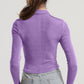 Ruched Button Up Long Sleeve T-Shirt