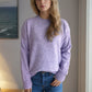 Round Neck Drop Shoulder Long Sleeve Sweater