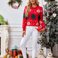 Christmas Tree Round Neck Long Sleeve Sweater