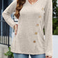 V-Neck Long Sleeve T-Shirt