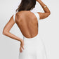 Backless Wide Strap Mini Dress