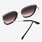 Full Rim Metal-Plastic Hybrid Frame Sunglasses