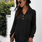 Half Button Long Sleeve T-Shirt