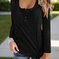 Full Size Scoop Neck Long Sleeve T-Shirt