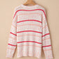 Confetti Round Neck Dropped Shoulder Sweater