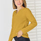 Notched Long Sleeve T-Shirt