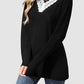 Lace Detail V-Neck Long Sleeve T-Shirt