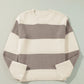 Color Block Round Neck Sweater